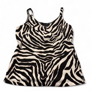 2 for 1 Interchangable WHBM Zebra Print Sleeveless Top